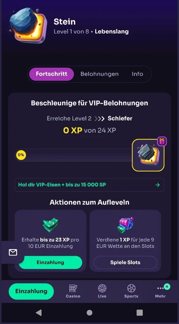 VIP Cashback WinSpirit Casino – wöchentliche Verlustrückerstattung je nach VIP-Level"