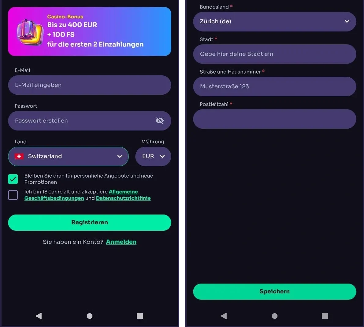 Direkt bei WinSpirit Casino registrieren und mit dem Spielen beginnen