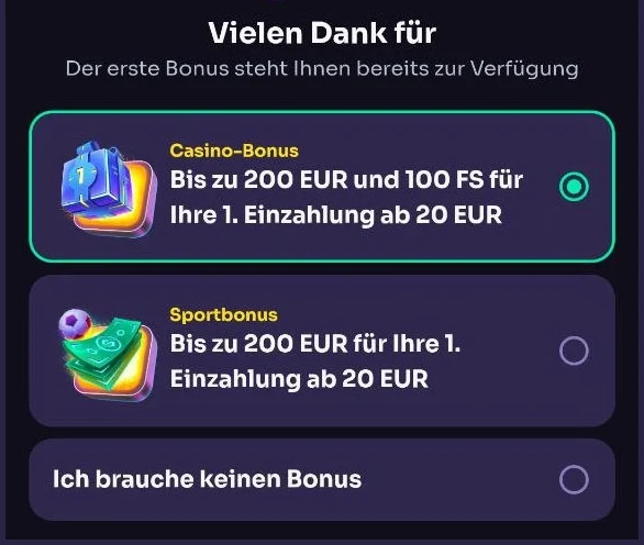 Exklusiver Willkommensbonus im WinSpirit Casino